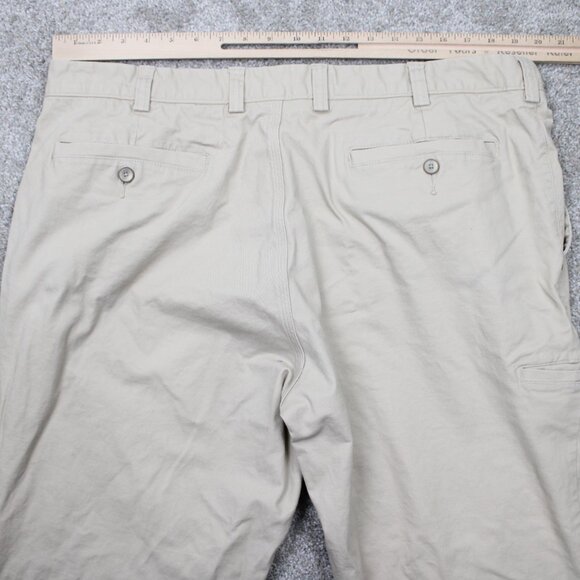 Duluth Trading Pants Men 40x30 Beige Duluthflex Ballroom Cotton Stretch Straight - Picture 7 of 12